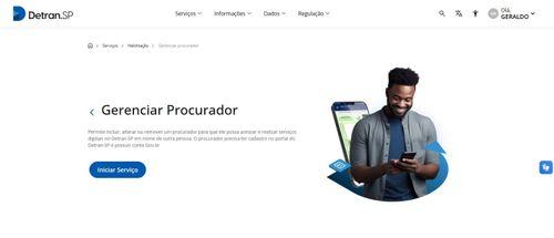 Como fazer para cadastrar procurador no site do DETRAN de São Paulo